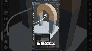 This Blender Trick Will Blow Your Mind! (Arc Shape in Seconds) ⚡ #blendertutorial #blendershorts