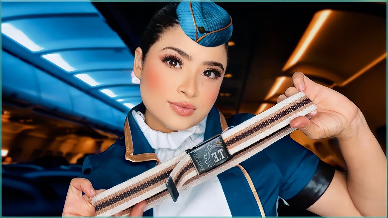 ASMR:COMISSÁRIA DE VOO!🛩️