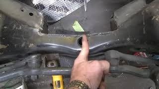 S10 V8 swap crossmember notching