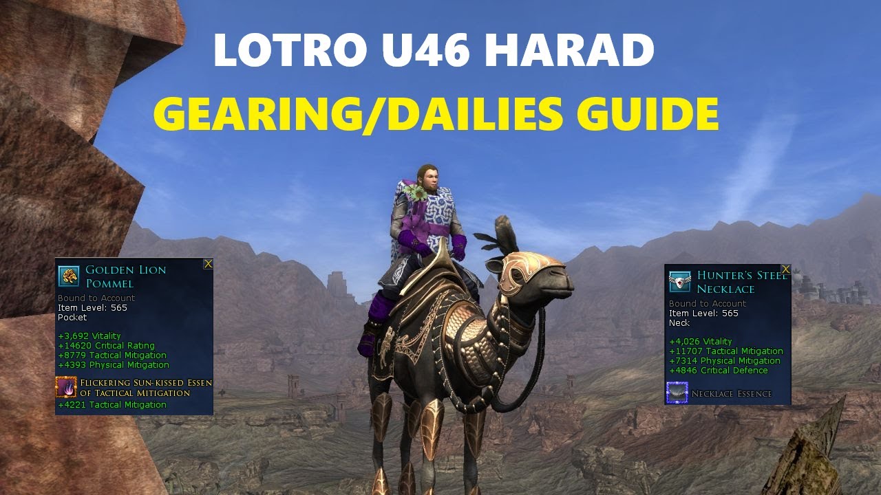 LOTRO: Руководство по экипировке и выполнению ежедневных заданий в Хараде (U46) - Подготовка к пр...