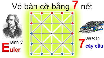 Vẽ bàn cờ bằng 7 nét - Liệu có thể? Đường đi EULER - Bài toán 7 cây cầu Euler - Lý thuyết đồ thị