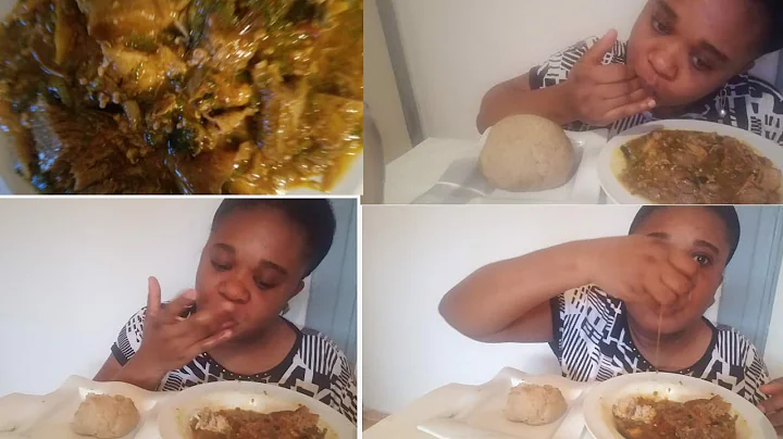 MUKBANG | AFRICAN AMERICAN FOOD MUKBANG | TASTY SEAFOOD OKRA SOUP WITH OATMEAL FUFU! EATING SOUND