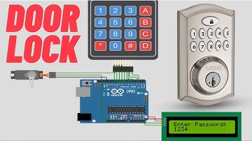 How to make door lock security system by using Arduino, keypad, servomotor and LCD.