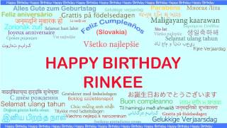 Rinkee   Languages Idiomas - Happy Birthday