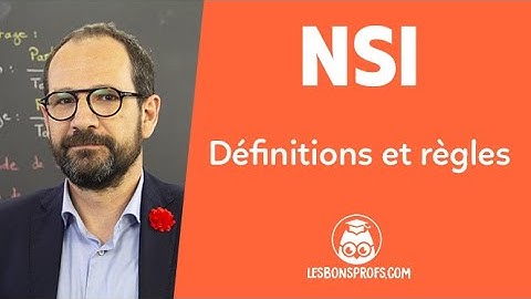 Algorithmique : définitions et règles - NSI - Première - Les Bons Profs