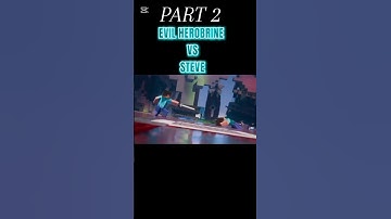 Evil Herobrine Vs Steve #minecraft #shorts #herobrine #edit #part2