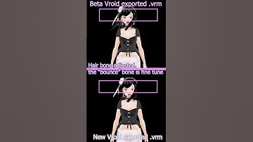Vroid Beta vs New vrm #Vroid #Vseeface #vtuber #metaverse #short