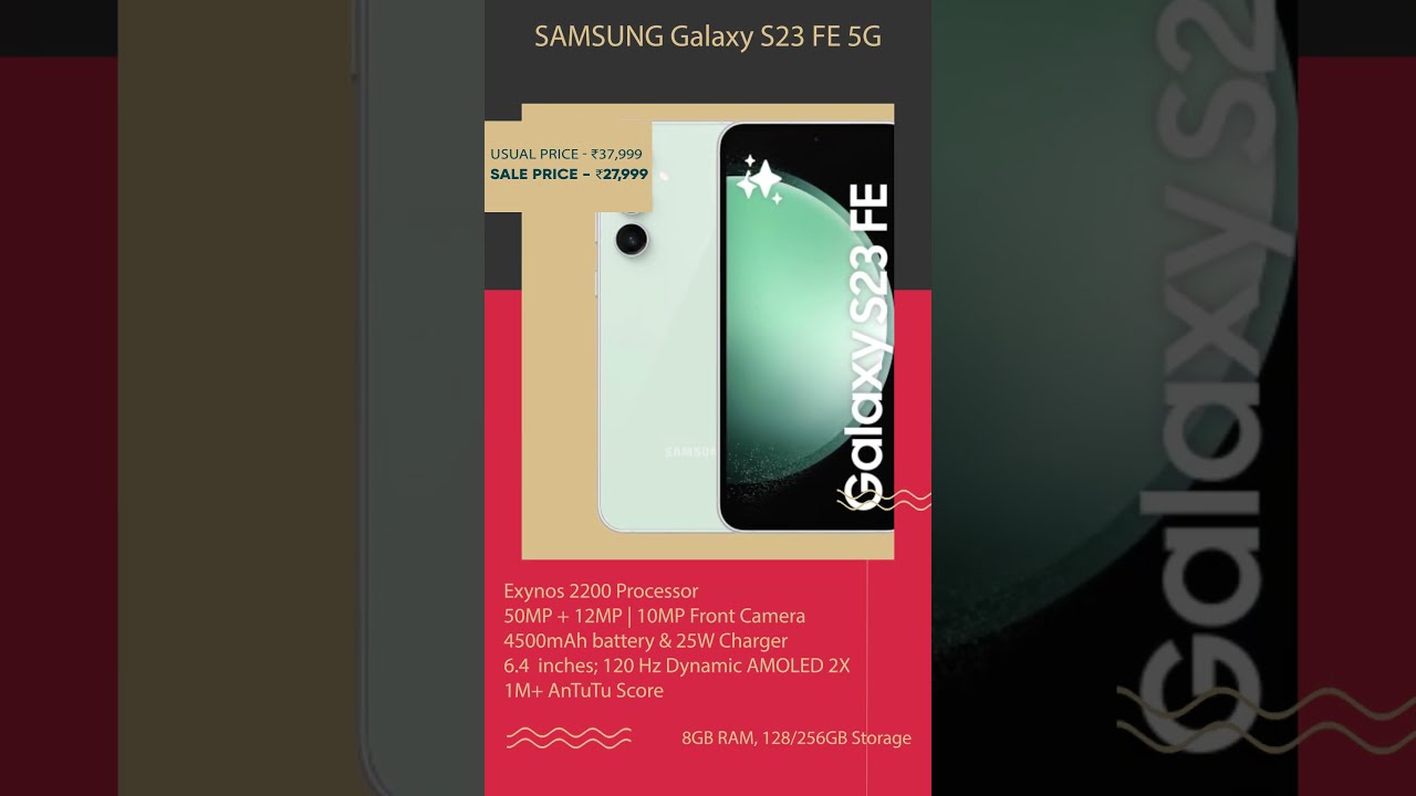 Unbelievable Price Drop On Samsung S23 FE SamsungS23FE PriceCut
