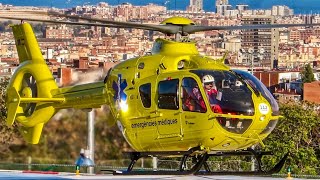 Emergències mèdiques Eurocopter EC135 EC-KPA Hospital Vall d'Hebron Barcelona