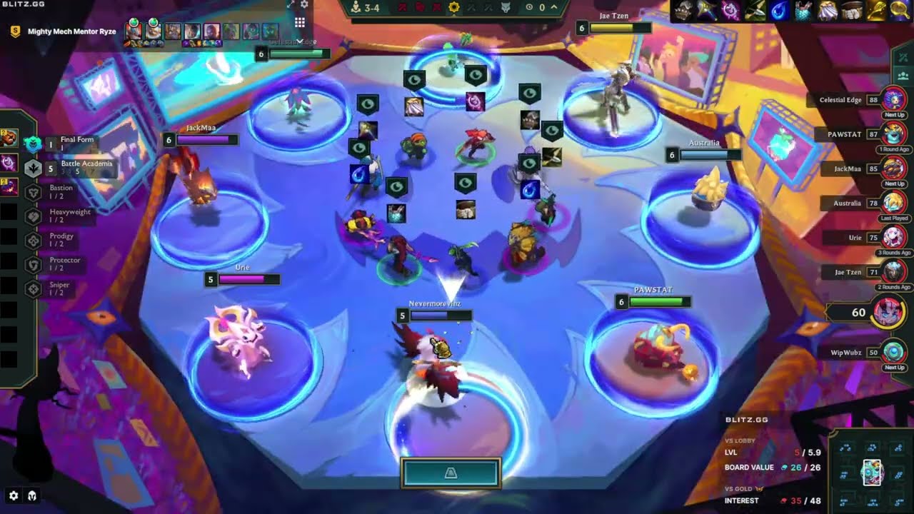 How I Got 4⭐ Garen with 7 Battle Academia in TFT Set 15 – Full Gameplay