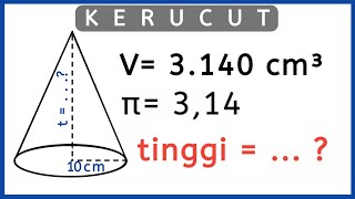 How to Calculate the Height of a Cone If You Know Its Volume || 2023