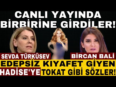 BİRCAN BALİ SEVDA TÜRKÜSEV BEYAZ TV SÖYLEMEZSEM OLMAZ CANLI YAYINDA BİRBİRİNE GİRDİ! HADİSE KIYAFETİ