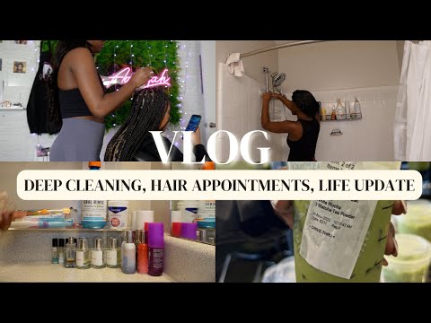 *VLOG* Deep Cleaning My Apartment, Hair Appointments, Life Update, etc.