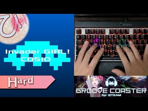 Invader GIRL! (HARD) PERFECT 【GROOVE COASTER on Steam 手元動画】