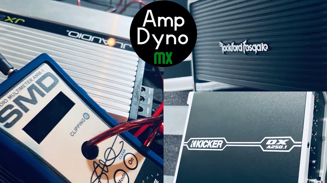 JL vs Kicker vs Rockford 250w | AmpDynoMx #5 (spa) - YouTube
