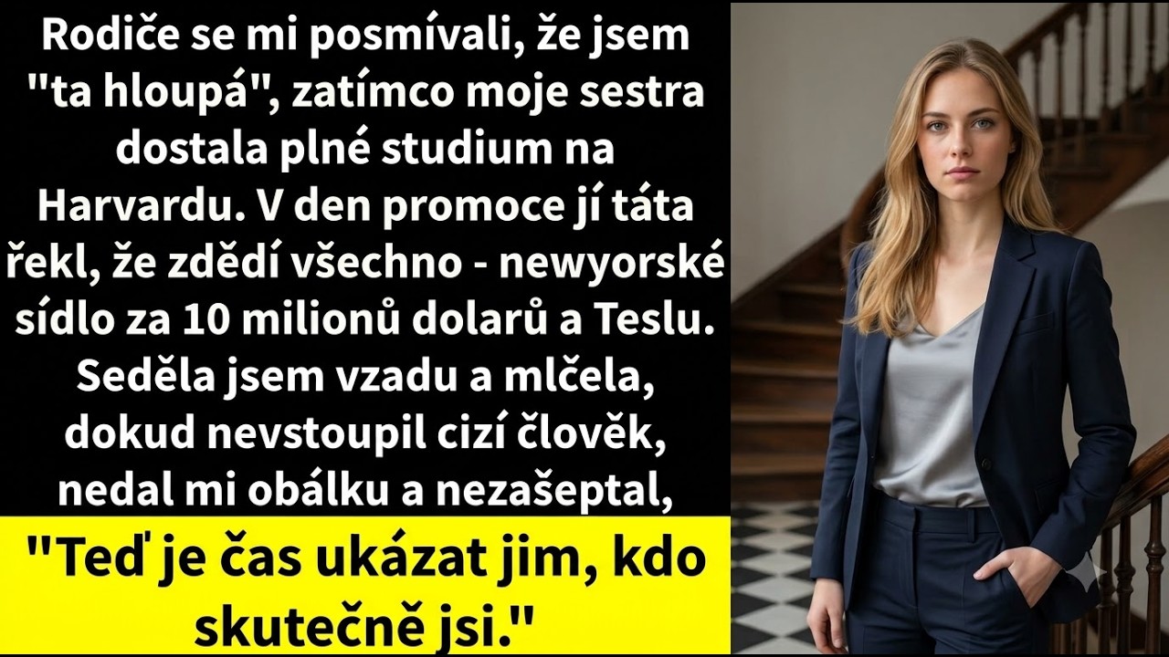Na promoci mé sestry otec před celou rodinou oznámil, že zdědí všechno – sídlo za deset milionů, Teslu, celý majetek. Seděla jsem vzadu, neviditelná, jako vždycky. Pak ke mně přistoupil cizí muž,...