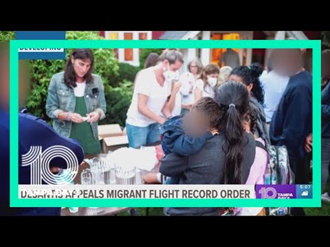 Gov. DeSantis office appeals migrant flight record order