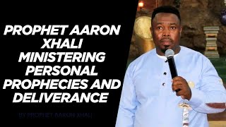 Prophet Aaron Xhali ministering personal prophecies and deliverance in the name of Jesus