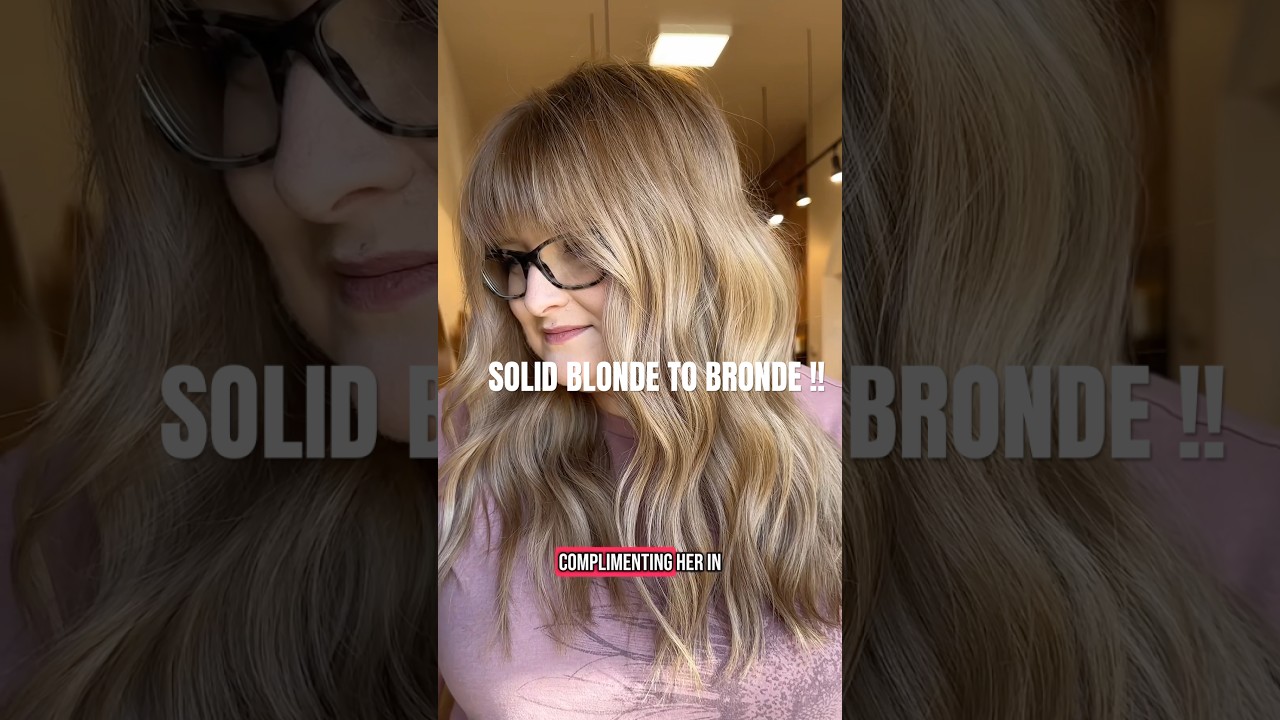 SOLID BLONDE TO BRONDE TRANSFORMATION