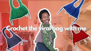 Making The Viral Crochet Bag I Project Vlog