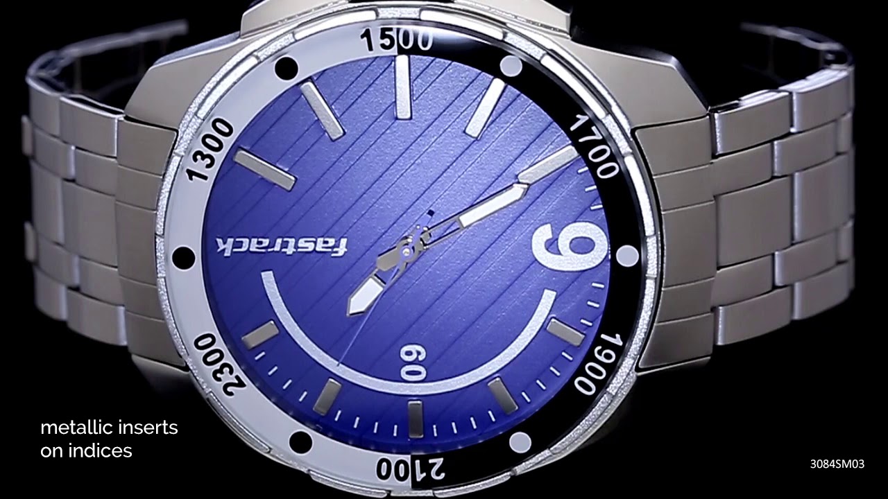 fastrack blue watch
