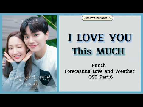 Punch (펀치)- I Love You This Much [Forecasting Love and Weather OST Part.6] Easy Lyrics