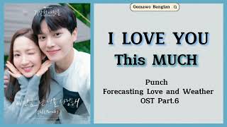 Punch (펀치)- I Love You This Much [Forecasting Love and Weather OST Part.6] Easy Lyrics