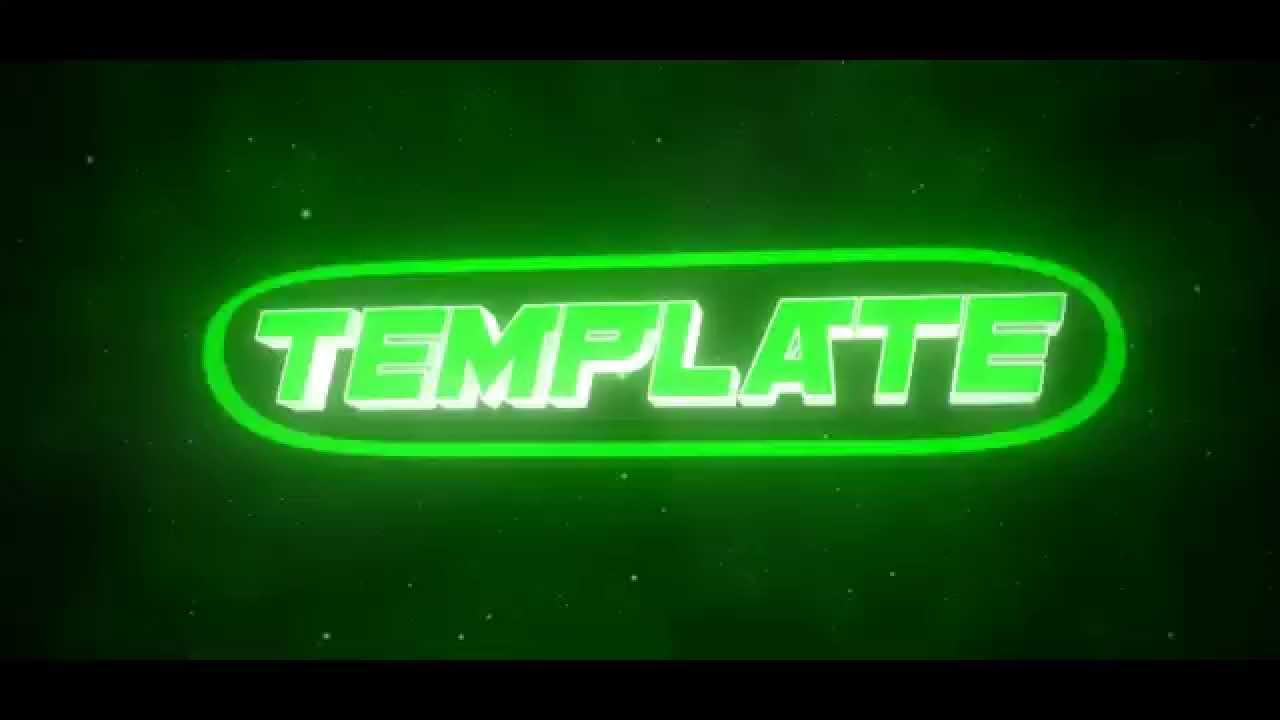 Blender Intro template (Minecraft green) Dual with 