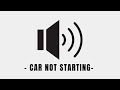 Car Not Starting Sound Effect (Real Engine Failing to Start Audio)
