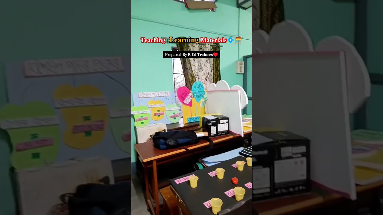 Teaching Learning Materials prepared by B.Ed Trainees / TLM ideas  