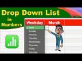 How To Add a Pop Up Menu or a Drop down List In Apple Numbers spreadsheet ( Easy Method - 2024 )
