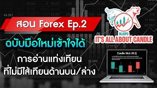 สอนเทรด Forex Ep.2 การอ่านแท่งเทียน ที่ไม่มีไส้เทียนด้านบน/ล่าง