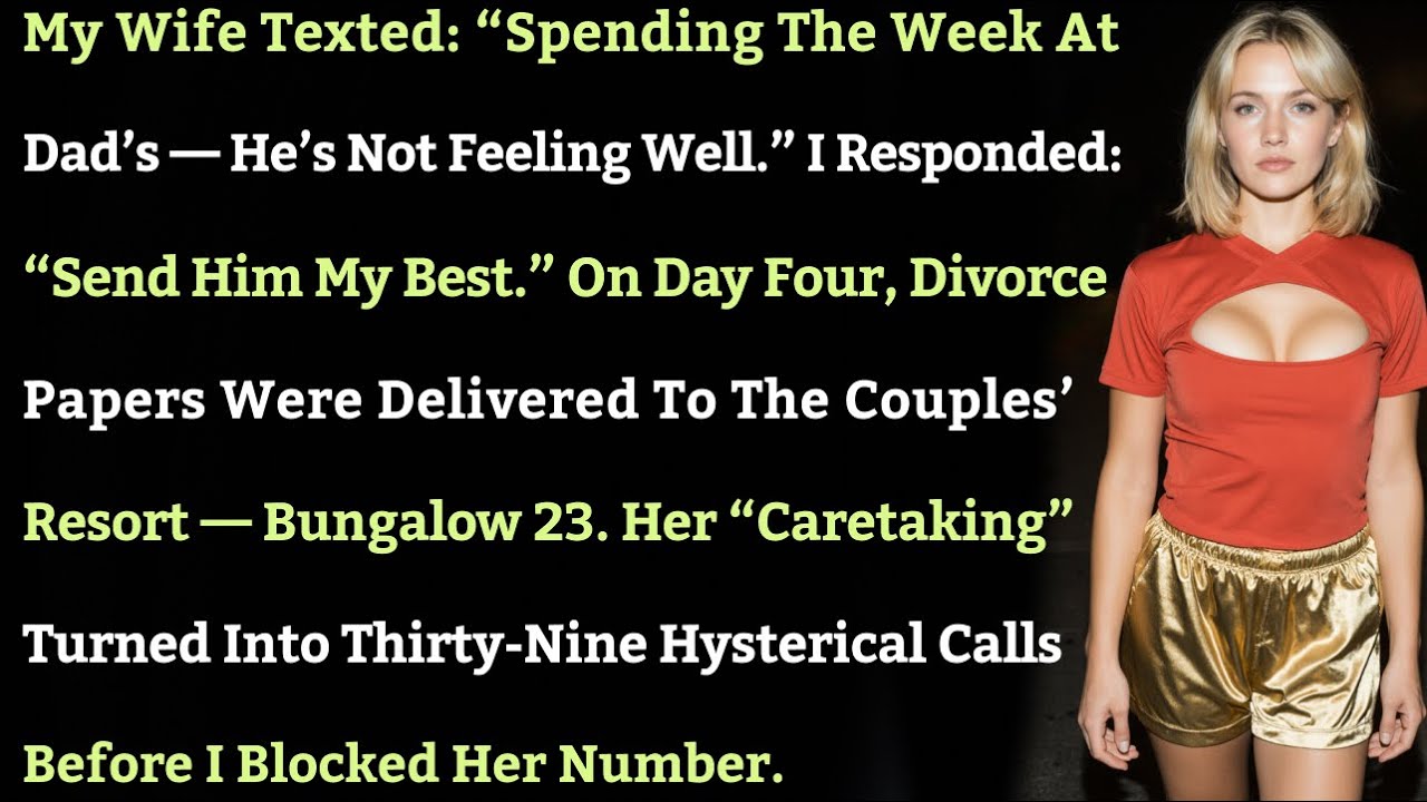 Жена написала: «Провожу неделю у папы — он плохо себя чувствует». Я ответил: «Отправь ему...