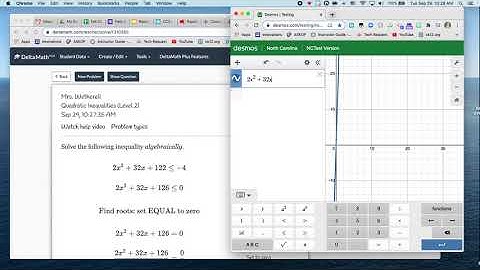 Ms. W. Solve Inequalities with desmos
