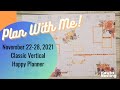 Plan With Me Classic Vertical Layout Nov. 22-28, 2021