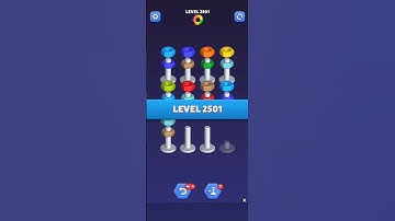 Nut Sort Level 2501 - Color Puzzle Game by Kiwi Fun #games #puzzle #NutSort #NutSortSolution