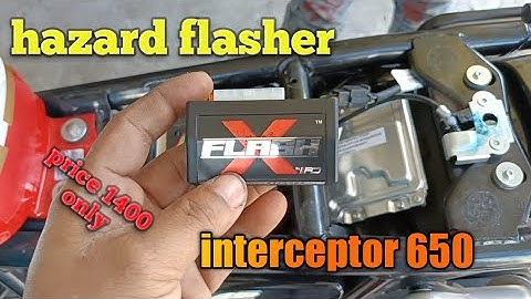 install flash x for Royal Enfield interceptor hazard flasher installation  | A one bike accessories