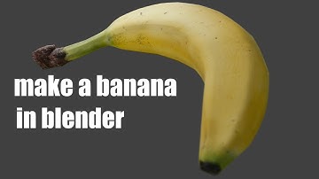 make a banana in blender (timelapse)