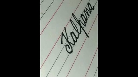 cursive writing name kalpna नाम कल्पना का  मन में इच्छा #ytshort #shorts