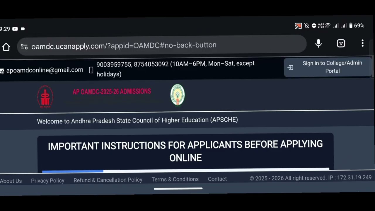 AP DEGREE OAMDC 2025 || Seat allotment New date & Time Released || Offical postponed | 