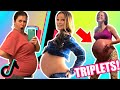 TikTok TRIPLETS Pregnancy moments you have to see! Compilations tik tok Pregnant