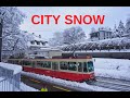 Snow and Trains in Zurich - Forchbahn Betrieb im Winter - Bahnhof Stadelhofen