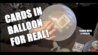 Cards in a balloon - Shawn Farquhar