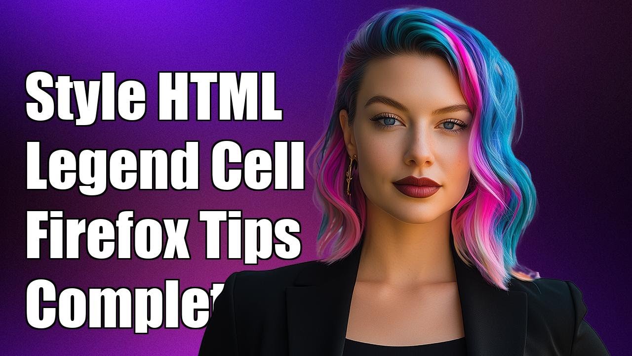 Styling HTML Legend as Table Cell in Firefox: A Complete Guide - YouTube