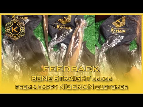 Video Vietnamese hair ReviewBone straight hair bundles order from a Nigerian customerK-hair feedback 56