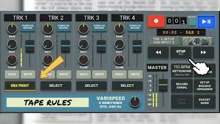 CASSETTE LAB 4-Track Recorder Android App