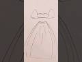 How to draw a wedding 💒 dress 👗 step by step with easy fast way