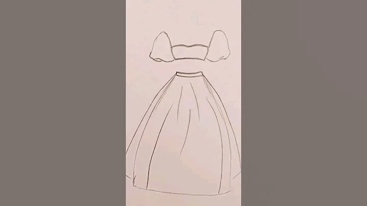 How to draw a wedding 💒 dress 👗 step by step with easy fast way