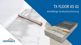 Ableitfähige Strukturbeschichtung – TX Floor AS 02 von Remmers