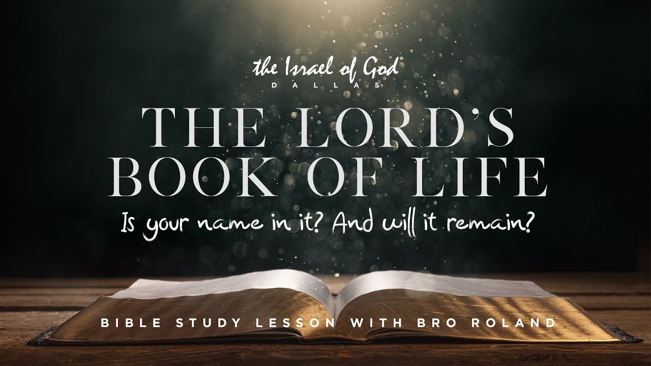 IOG Dallas The Lord s Book Of Life Is Your Name In It And Will It Iog dallas the lord s book of life is your name in it and will it